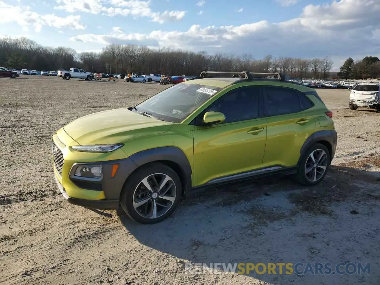 1 Photograph of a damaged car KM8K53A50KU226584 HYUNDAI KONA 2019