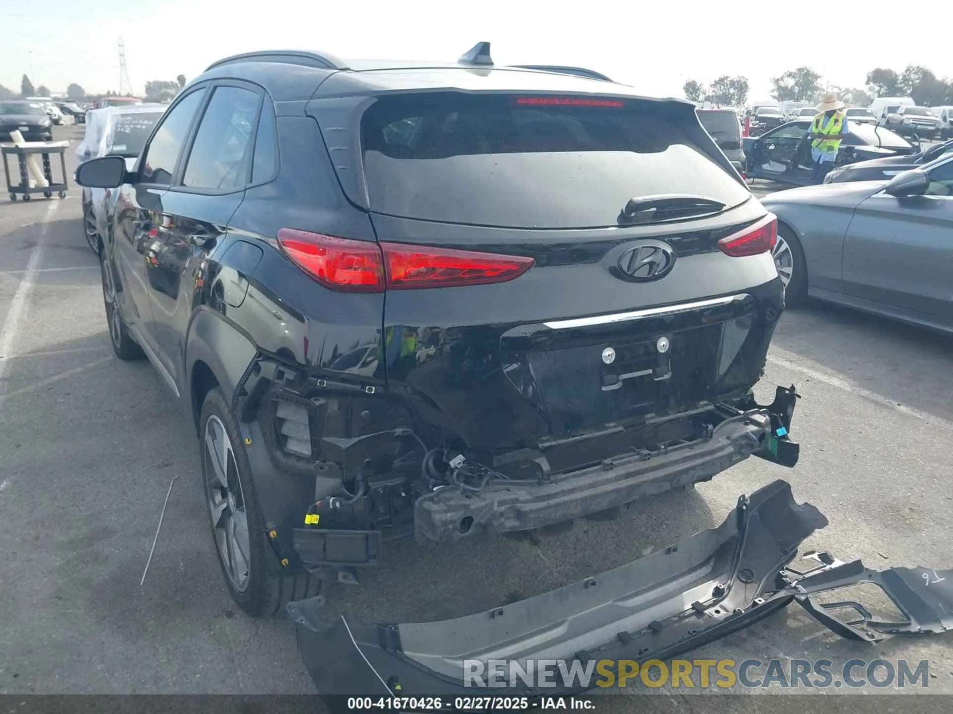 3 Photograph of a damaged car KM8K53A52KU301060 HYUNDAI KONA 2019
