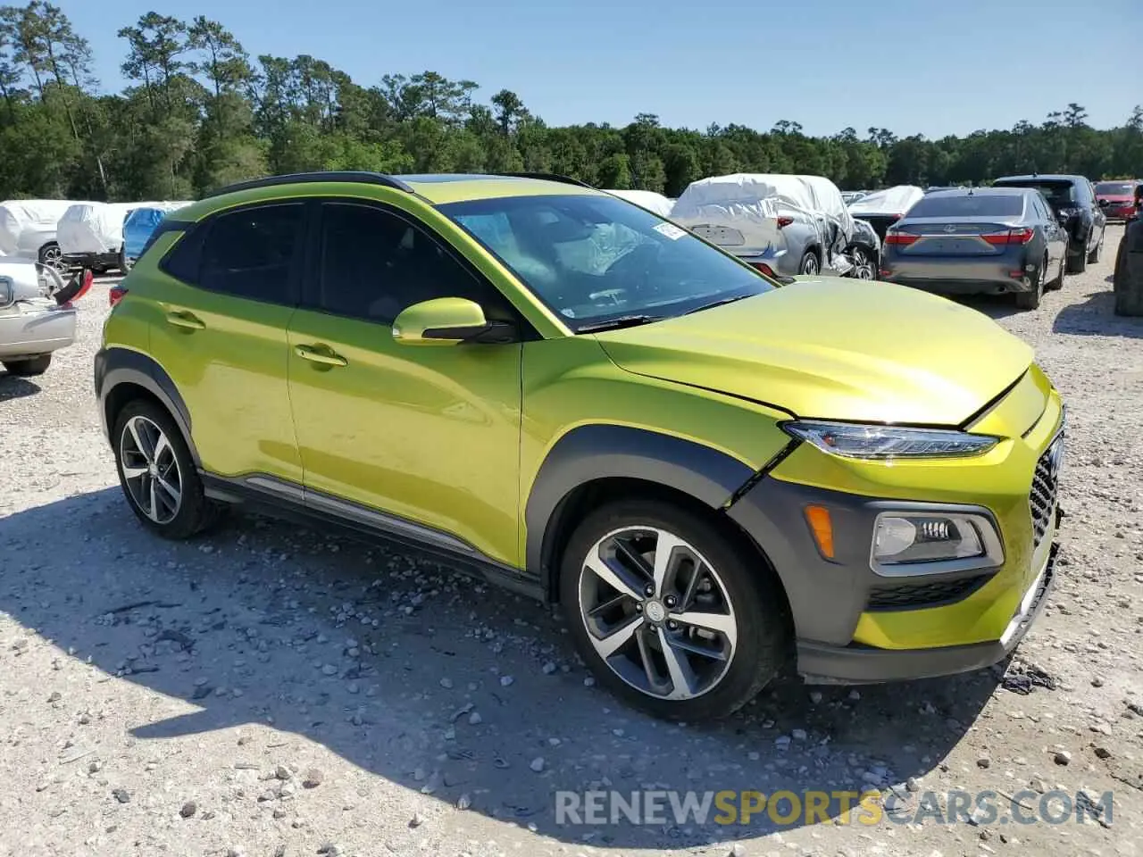 4 Фотография поврежденного автомобиля KM8K53A54KU361003 HYUNDAI KONA 2019
