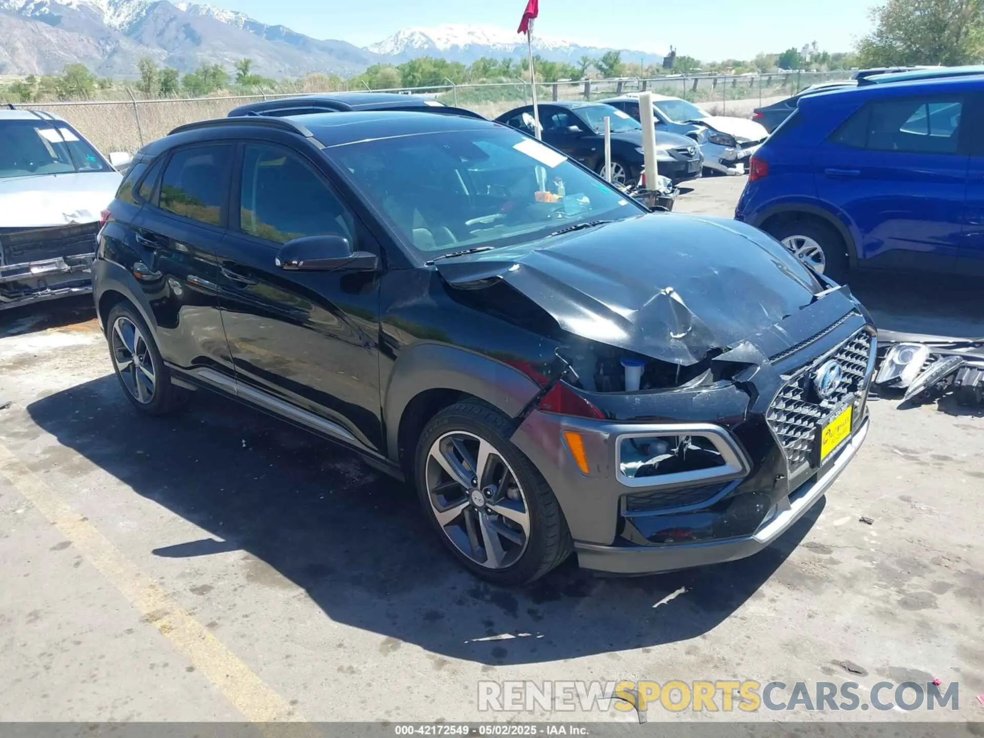 1 Фотография поврежденного автомобиля KM8K53A57KU379883 HYUNDAI KONA 2019