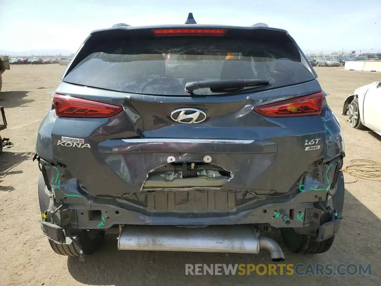 6 Photograph of a damaged car KM8K5CA50KU231123 HYUNDAI KONA 2019