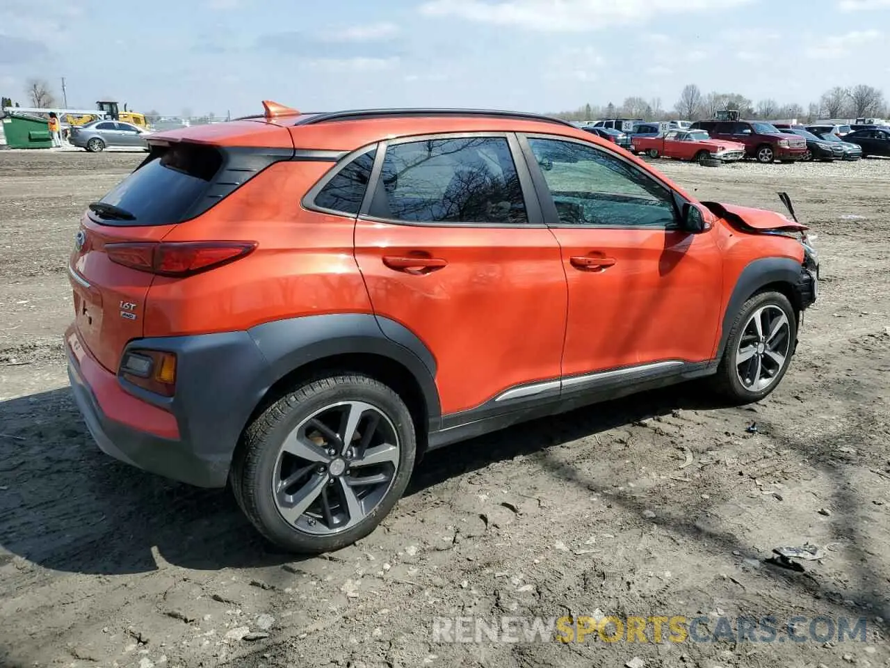 3 Photograph of a damaged car KM8K5CA50KU332940 HYUNDAI KONA 2019
