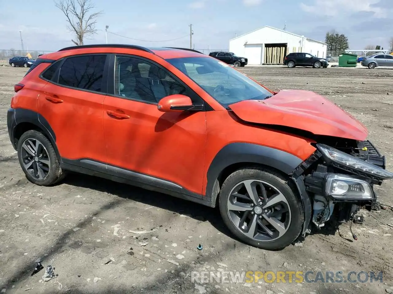4 Photograph of a damaged car KM8K5CA50KU332940 HYUNDAI KONA 2019