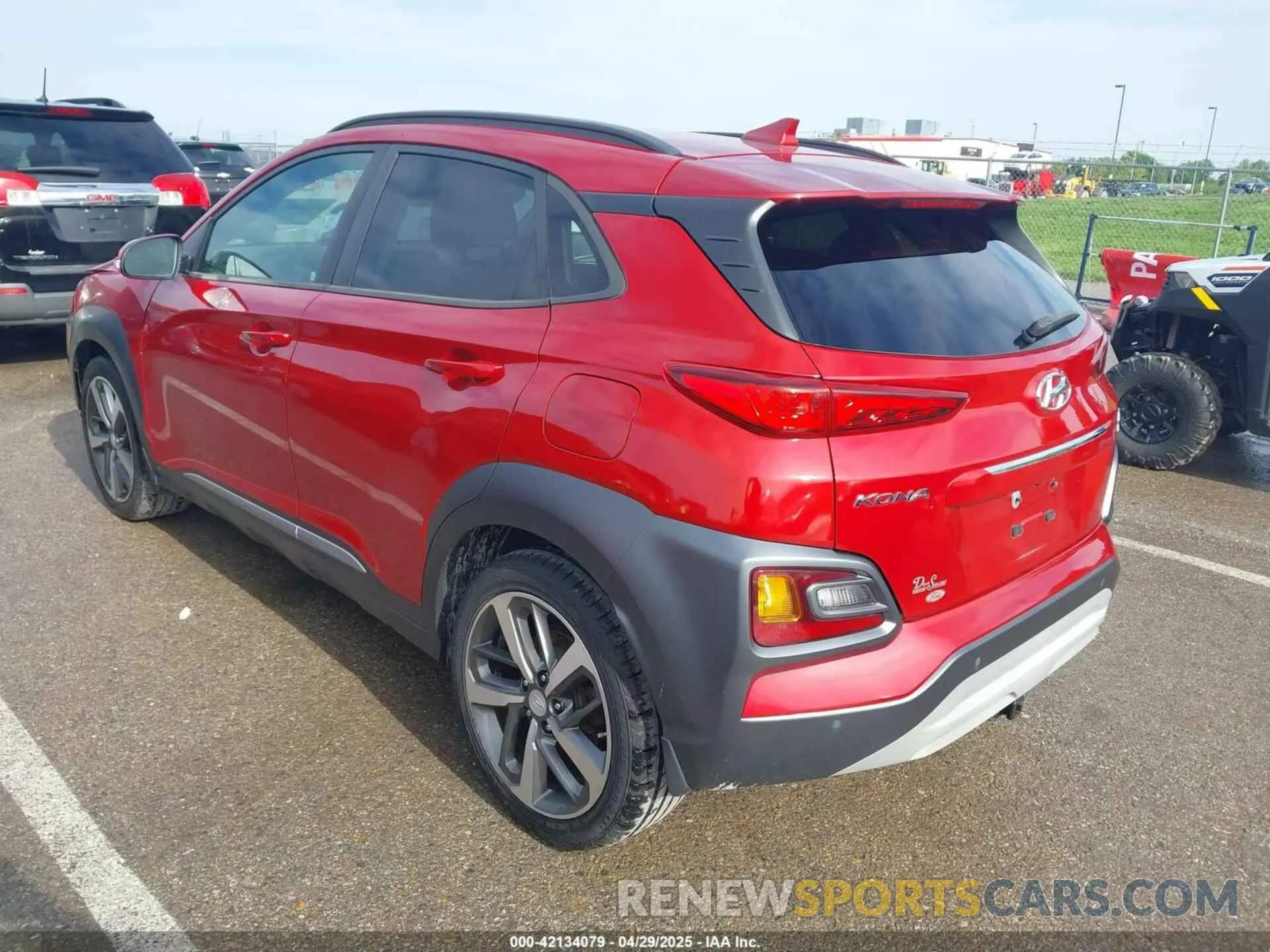 3 Photograph of a damaged car KM8K5CA54KU250659 HYUNDAI KONA 2019