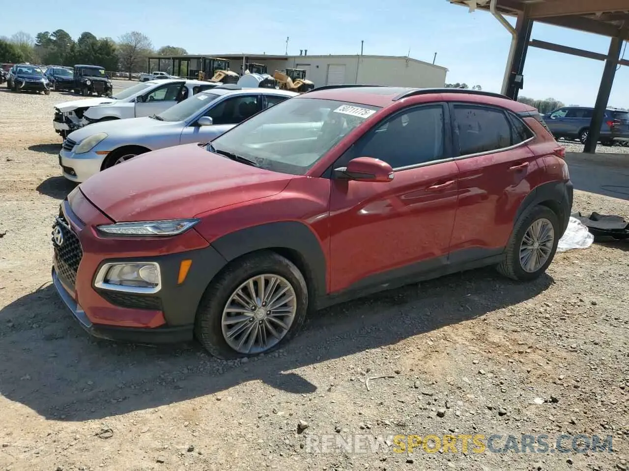 1 Photograph of a damaged car KM8K62AA4KU255672 HYUNDAI KONA 2019