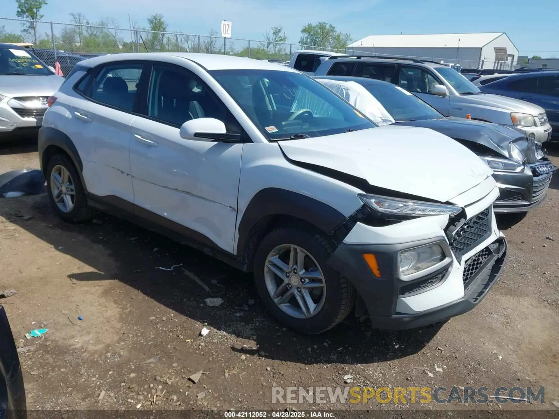 1 Photograph of a damaged car KM8K12AA1LU454338 HYUNDAI KONA 2020