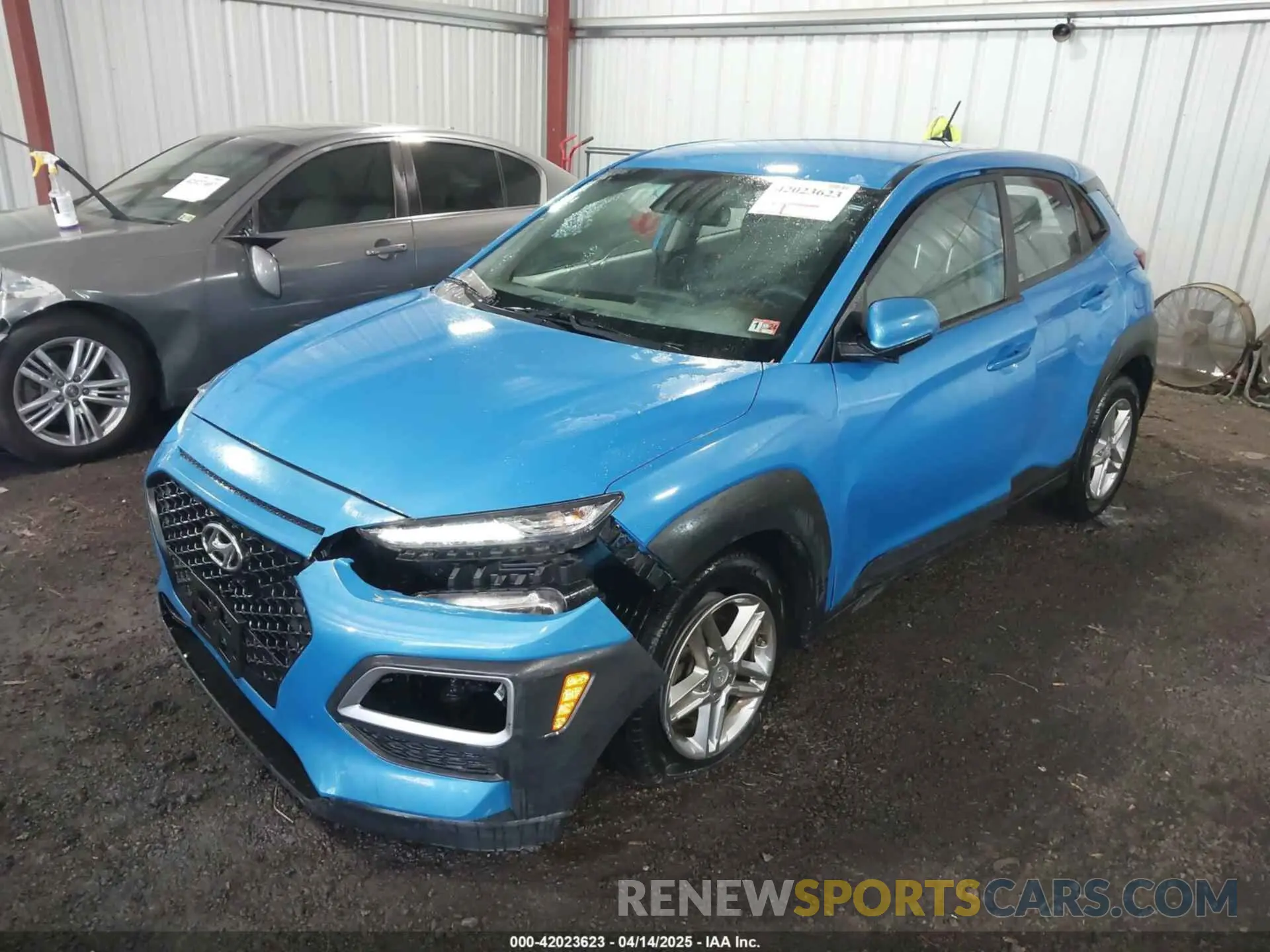 2 Photograph of a damaged car KM8K12AA2LU434275 HYUNDAI KONA 2020