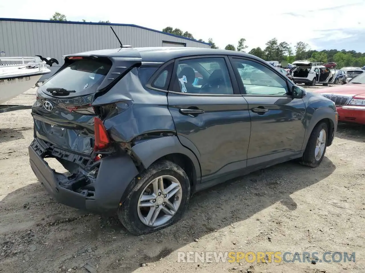 3 Photograph of a damaged car KM8K12AA4LU440966 HYUNDAI KONA 2020