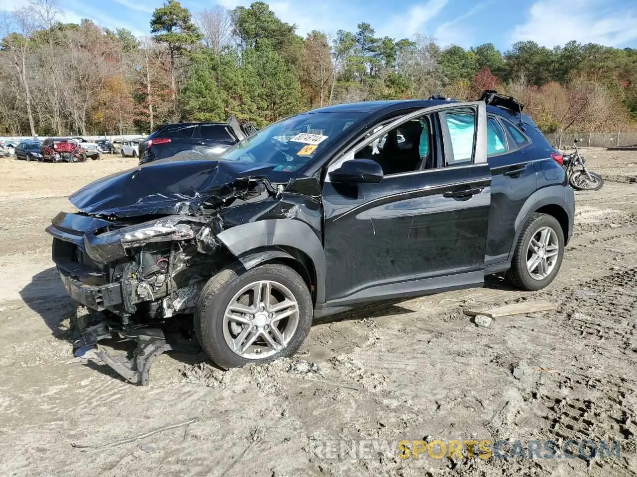1 Photograph of a damaged car KM8K12AA5LU400346 HYUNDAI KONA 2020
