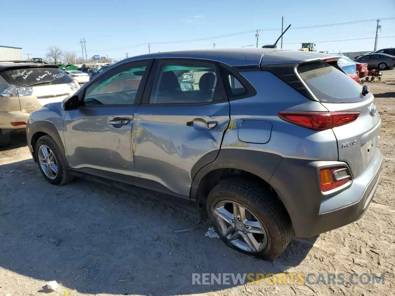 2 Photograph of a damaged car KM8K12AA6LU416622 HYUNDAI KONA 2020
