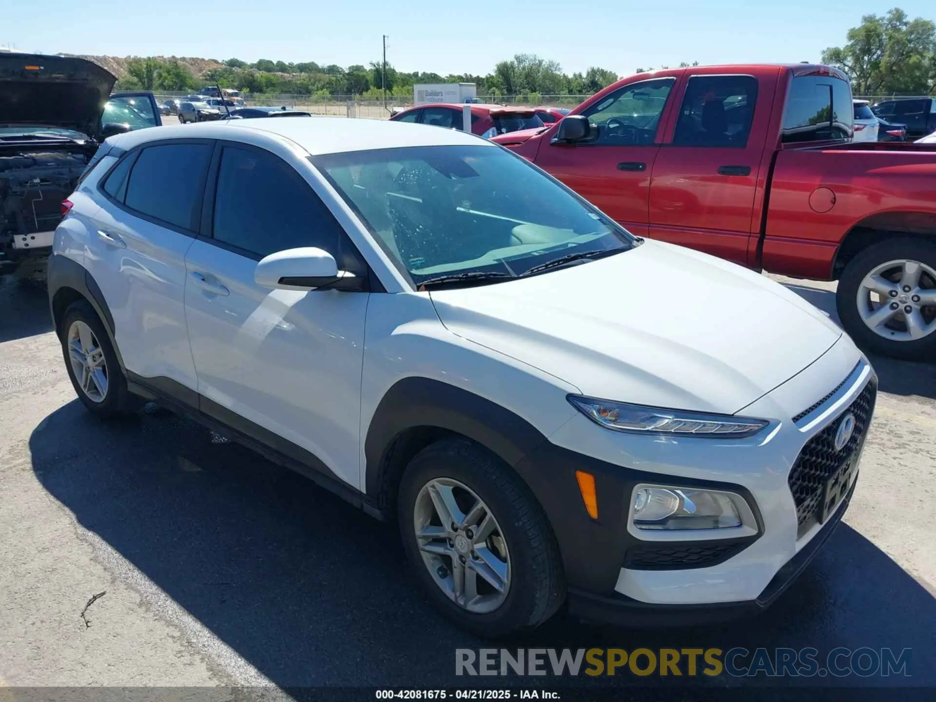 1 Photograph of a damaged car KM8K12AA7LU424244 HYUNDAI KONA 2020