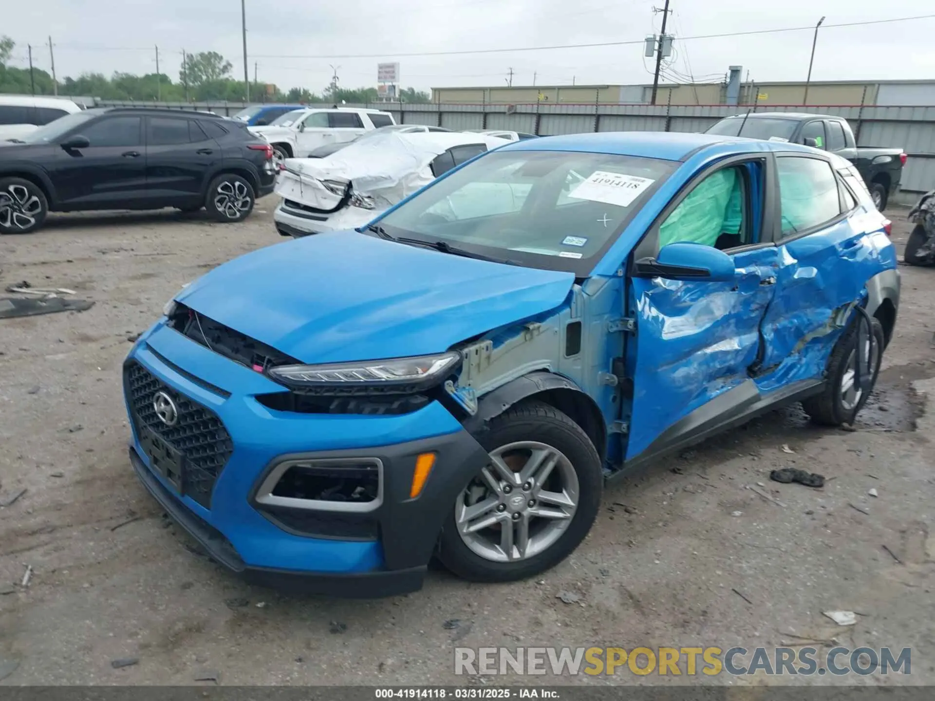 2 Photograph of a damaged car KM8K12AA8LU441005 HYUNDAI KONA 2020