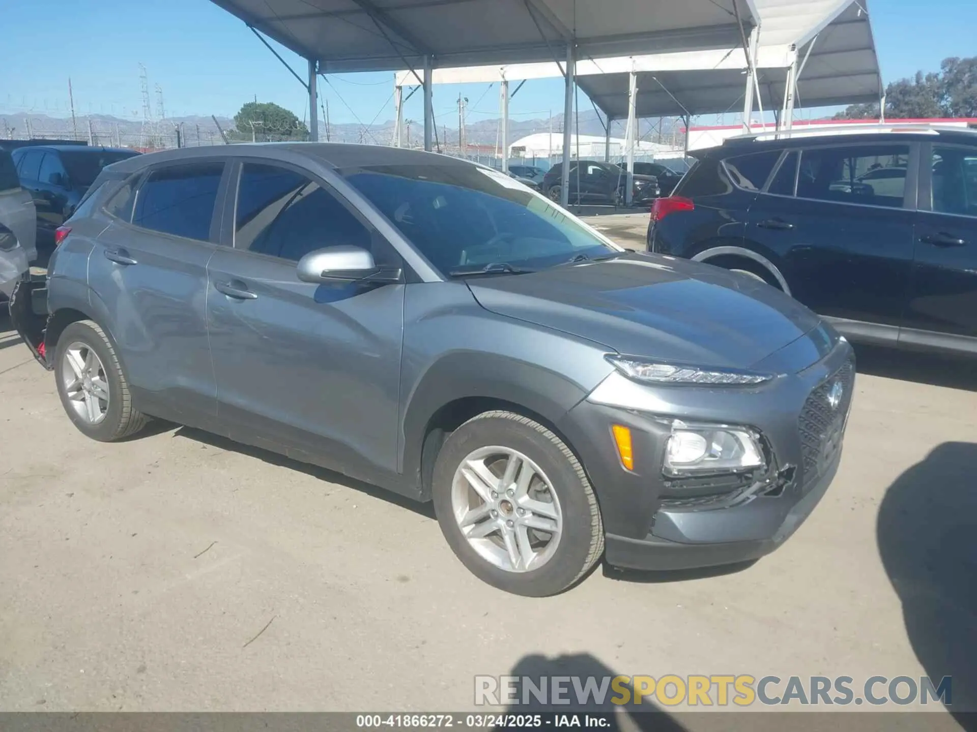 1 Photograph of a damaged car KM8K1CAA0LU483447 HYUNDAI KONA 2020