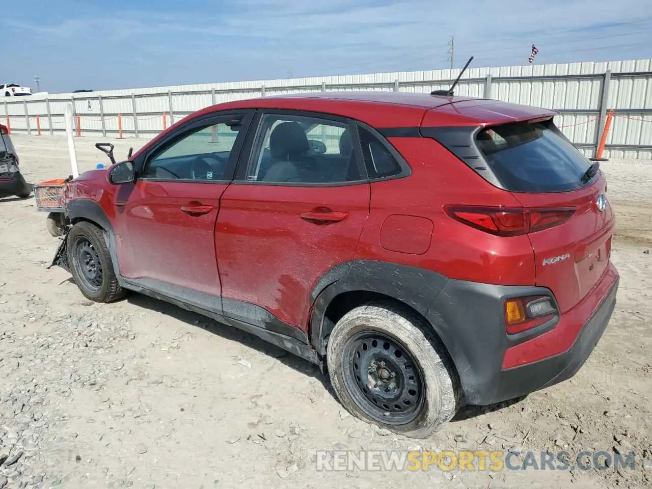 2 Photograph of a damaged car KM8K1CAA0LU528080 HYUNDAI KONA 2020