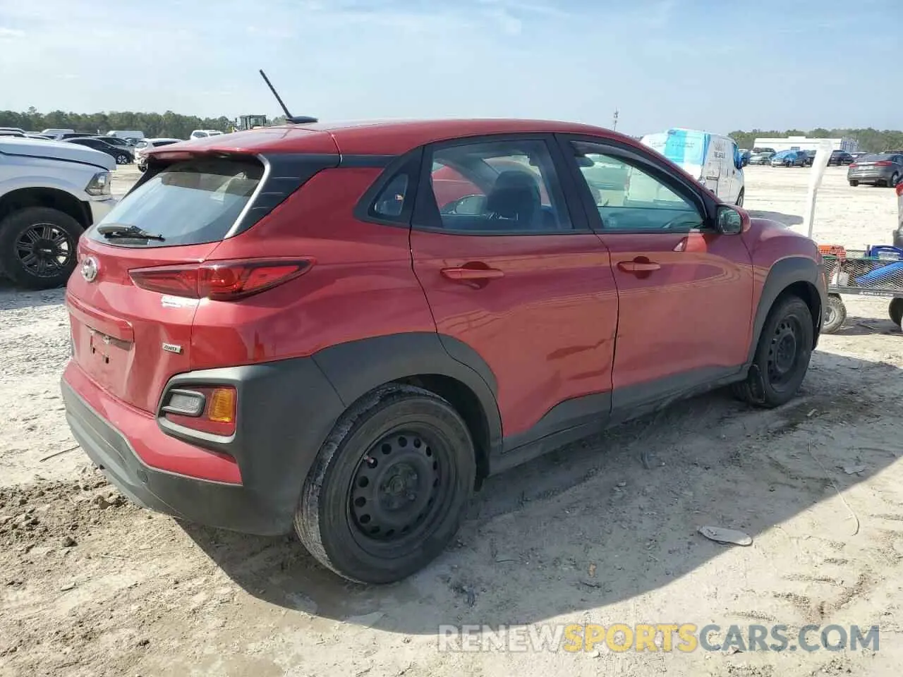 3 Photograph of a damaged car KM8K1CAA0LU528080 HYUNDAI KONA 2020