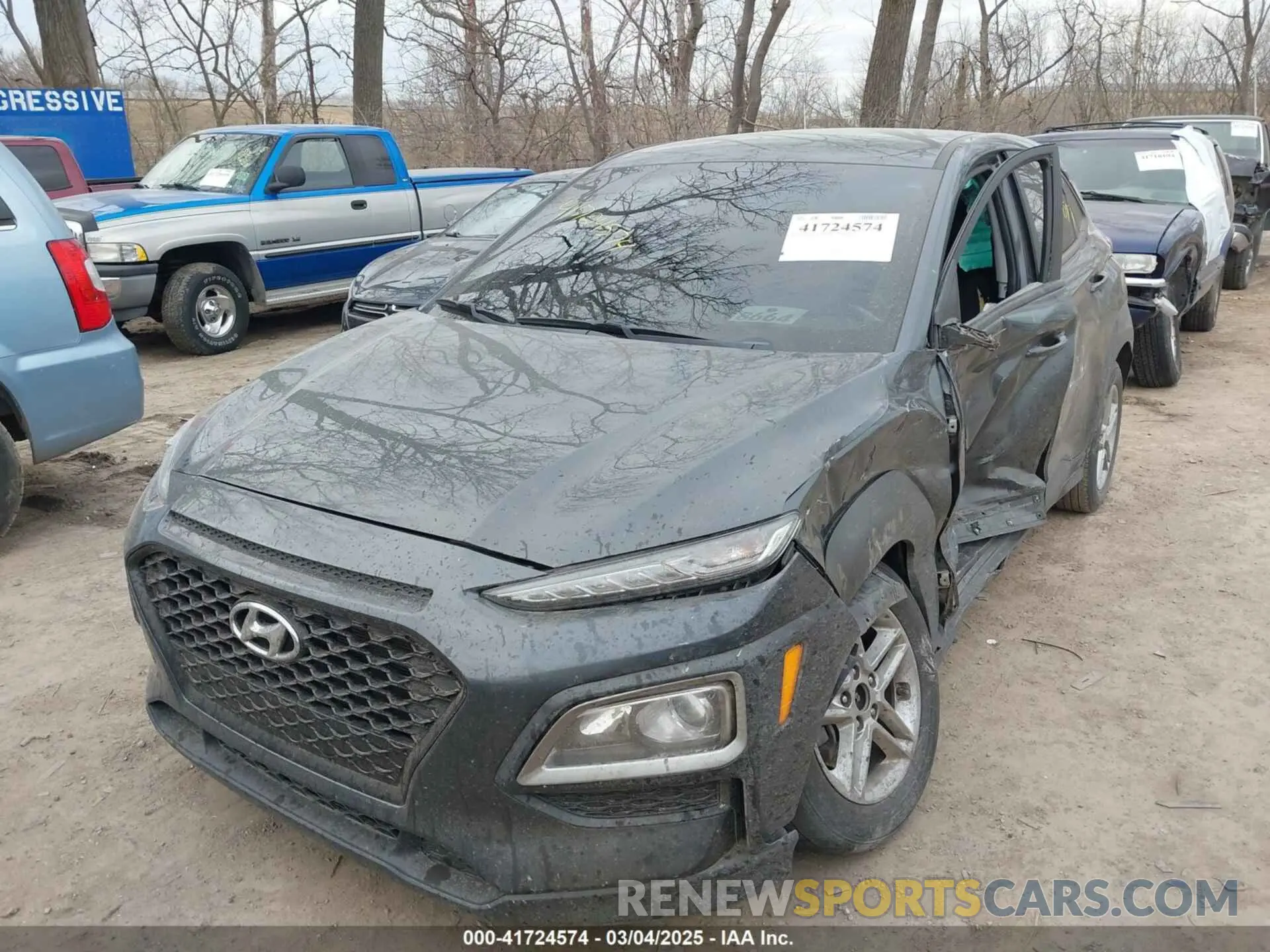 2 Photograph of a damaged car KM8K1CAA5LU417461 HYUNDAI KONA 2020