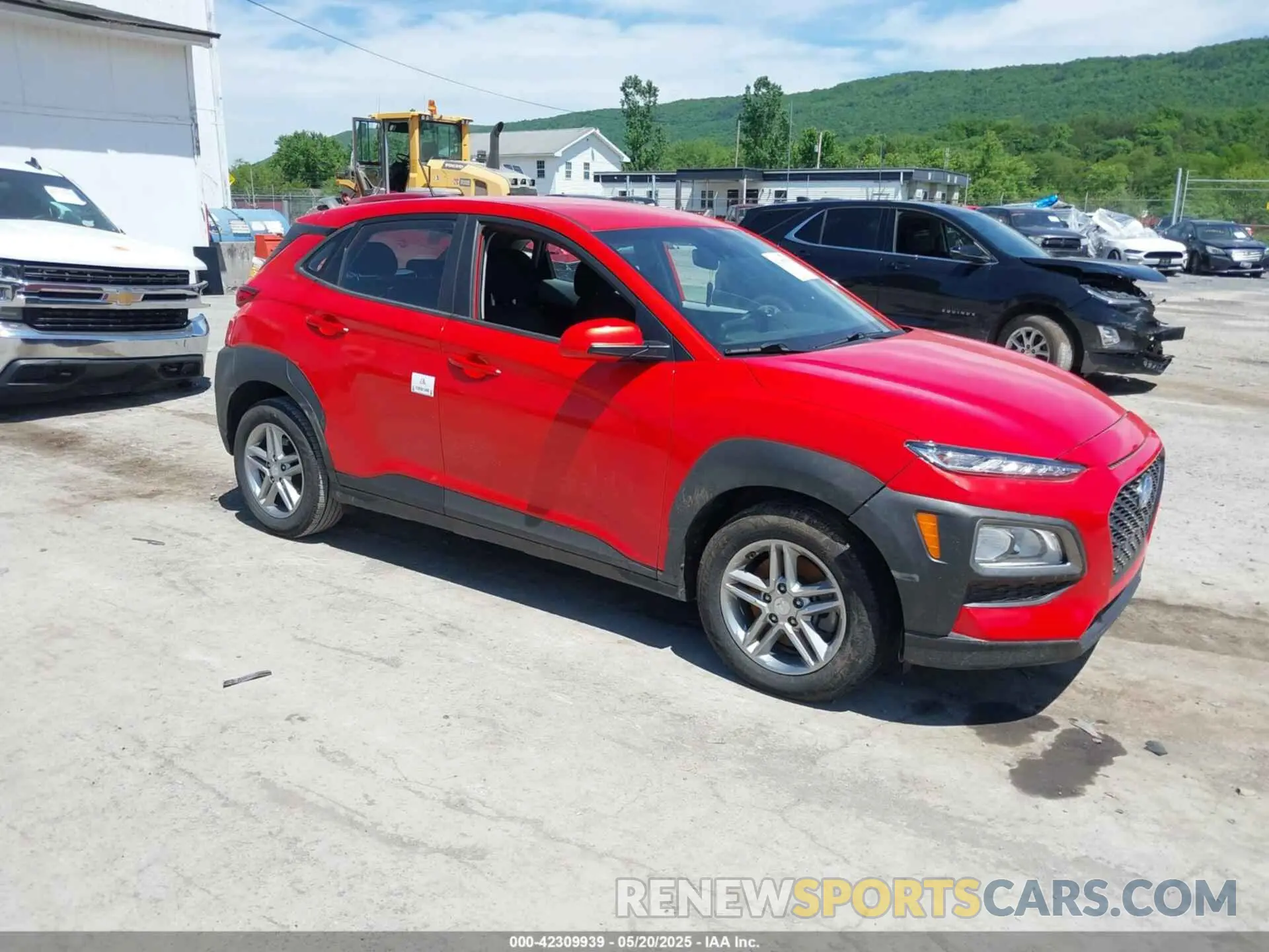 1 Photograph of a damaged car KM8K1CAA6LU486059 HYUNDAI KONA 2020