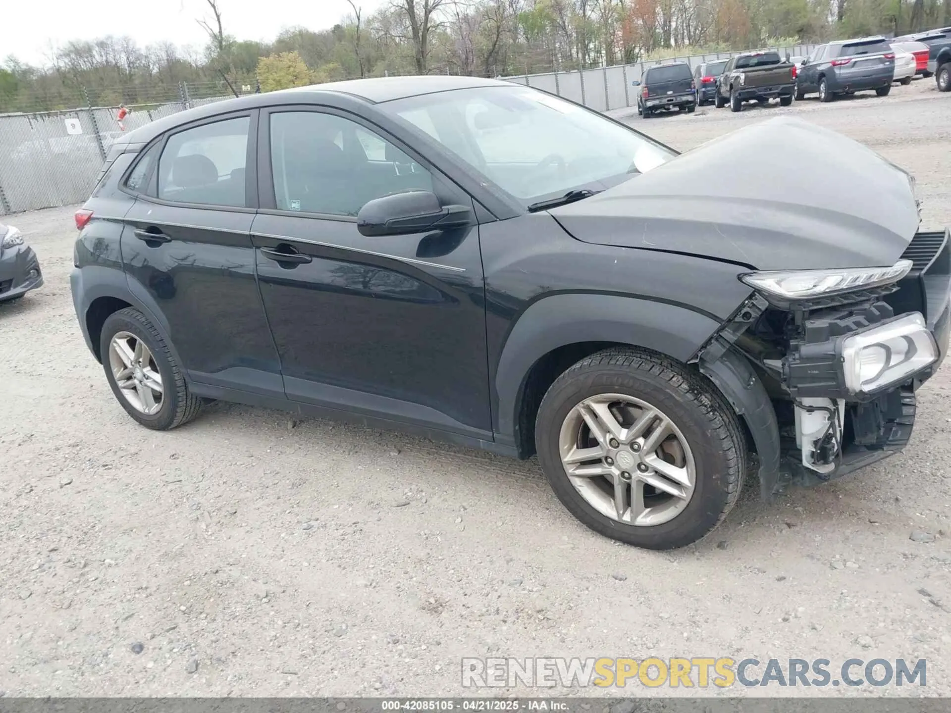 1 Photograph of a damaged car KM8K1CAA6LU527502 HYUNDAI KONA 2020