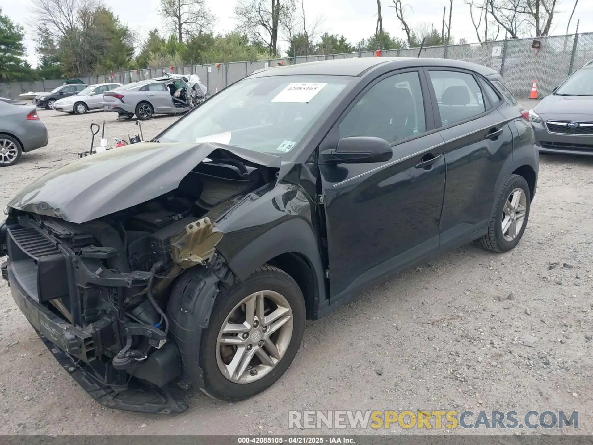 2 Photograph of a damaged car KM8K1CAA6LU527502 HYUNDAI KONA 2020