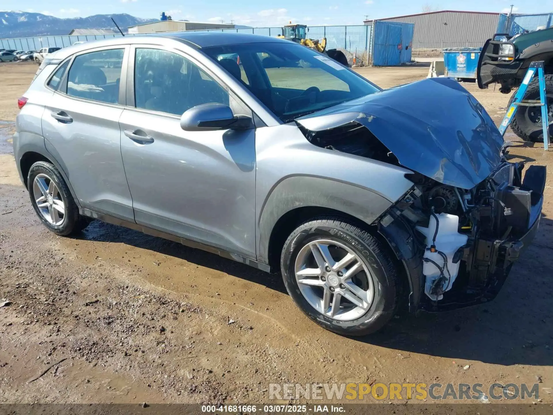 1 Photograph of a damaged car KM8K1CAA6LU585402 HYUNDAI KONA 2020