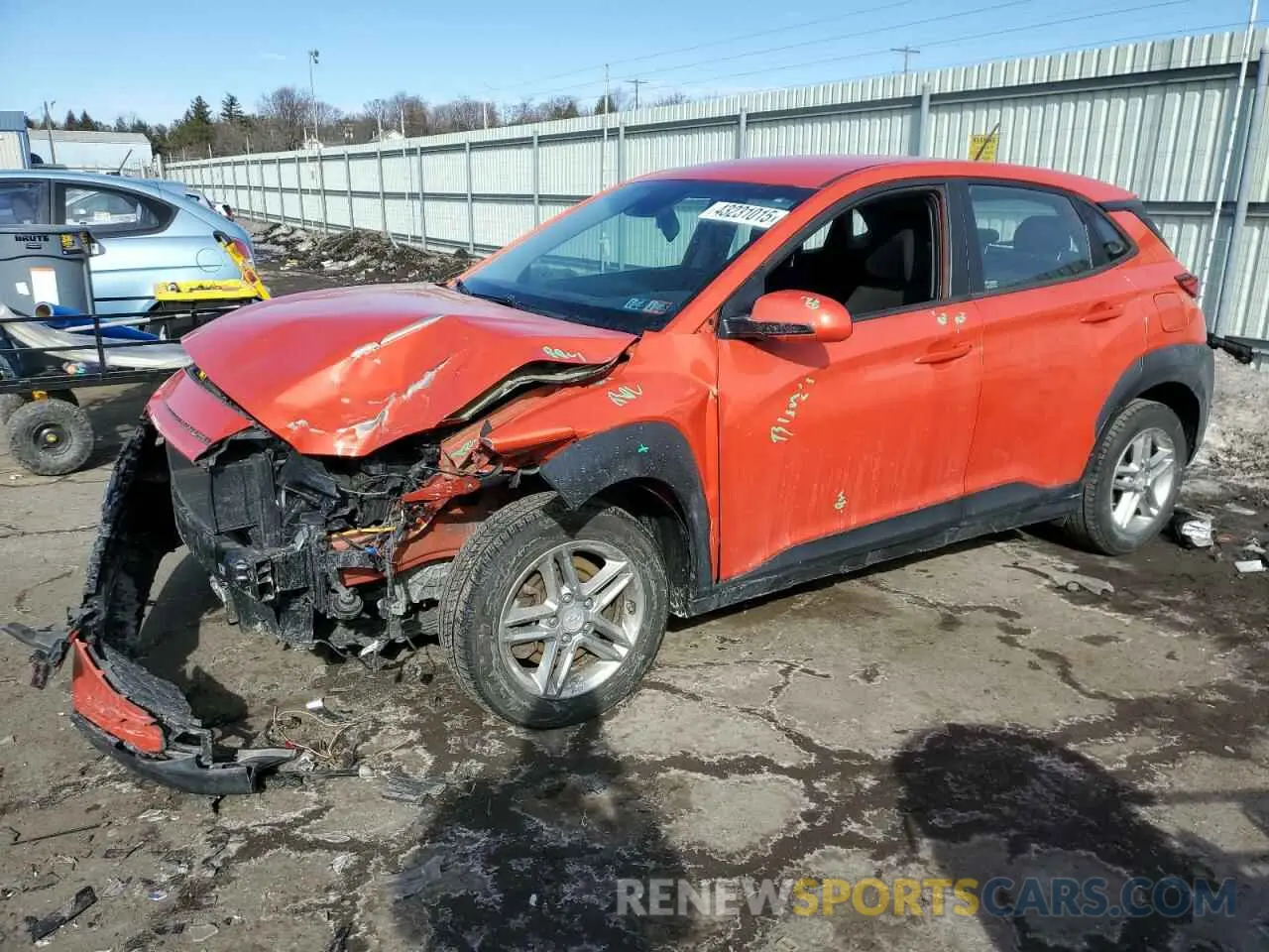 1 Photograph of a damaged car KM8K1CAA8LU486113 HYUNDAI KONA 2020