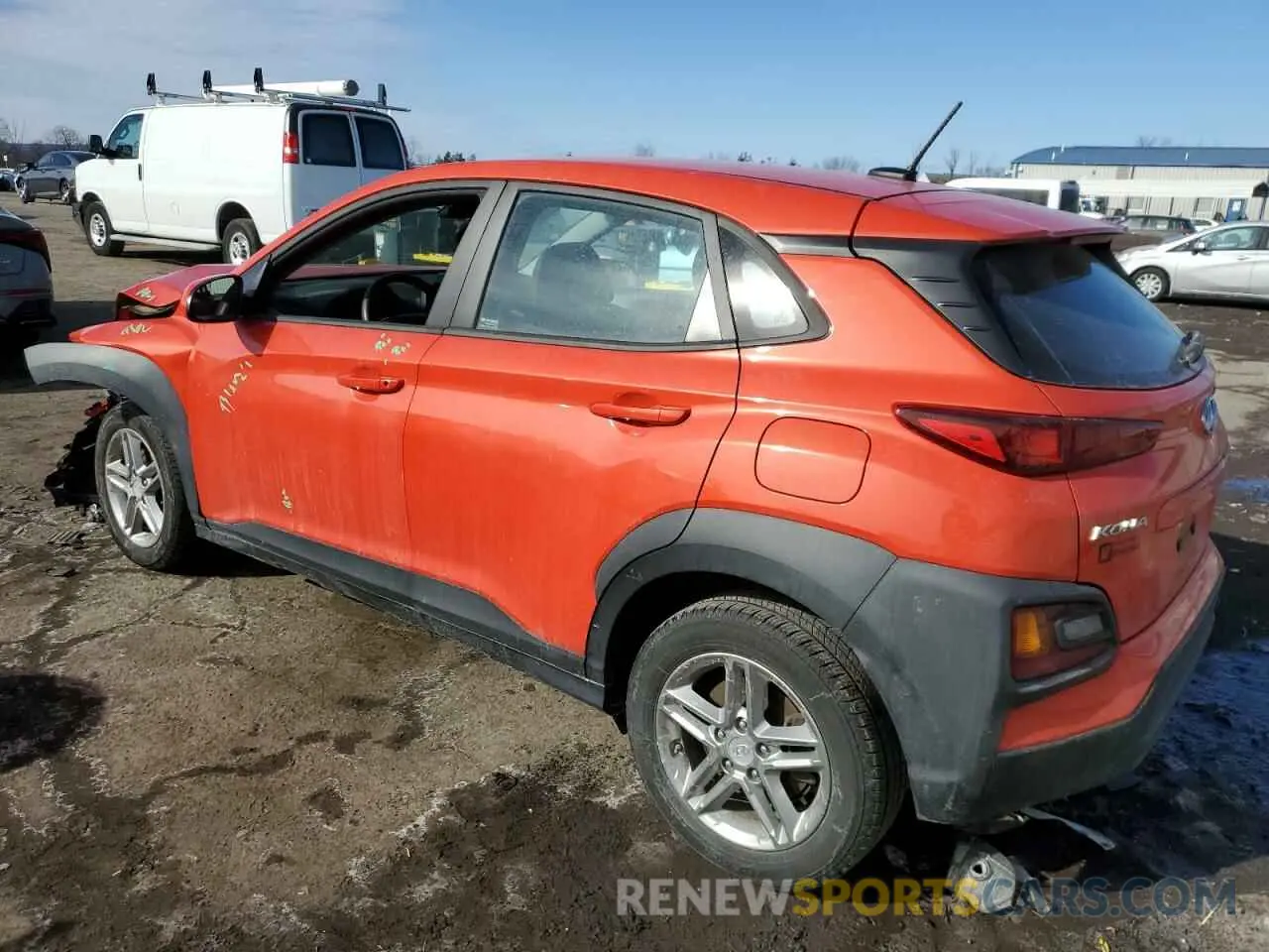 2 Photograph of a damaged car KM8K1CAA8LU486113 HYUNDAI KONA 2020