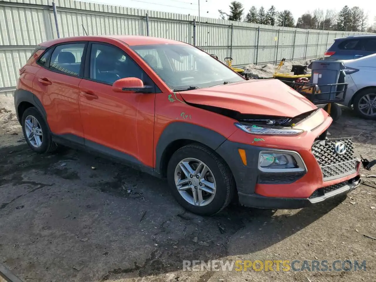 4 Photograph of a damaged car KM8K1CAA8LU486113 HYUNDAI KONA 2020