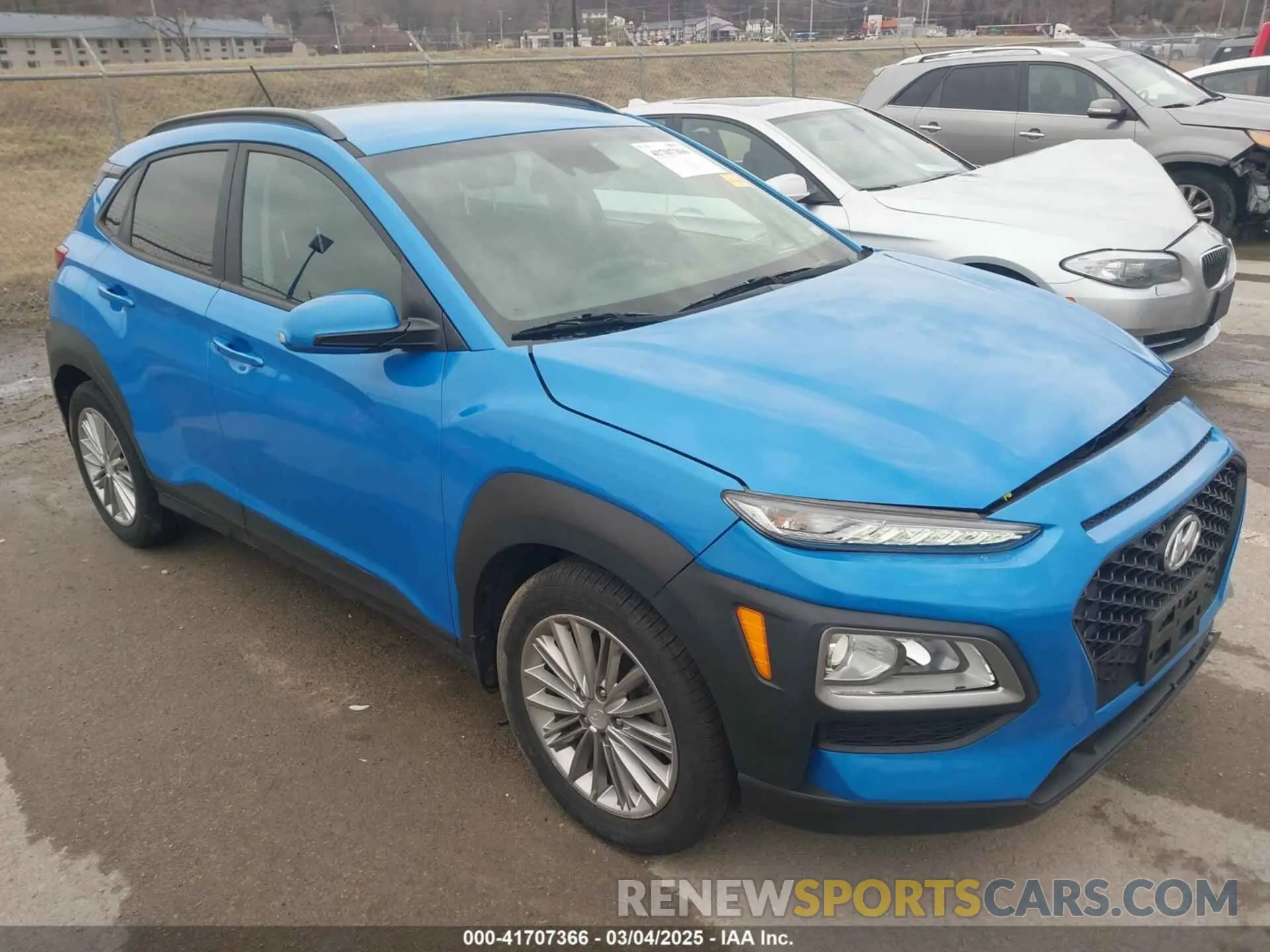 1 Photograph of a damaged car KM8K22AA2LU474451 HYUNDAI KONA 2020