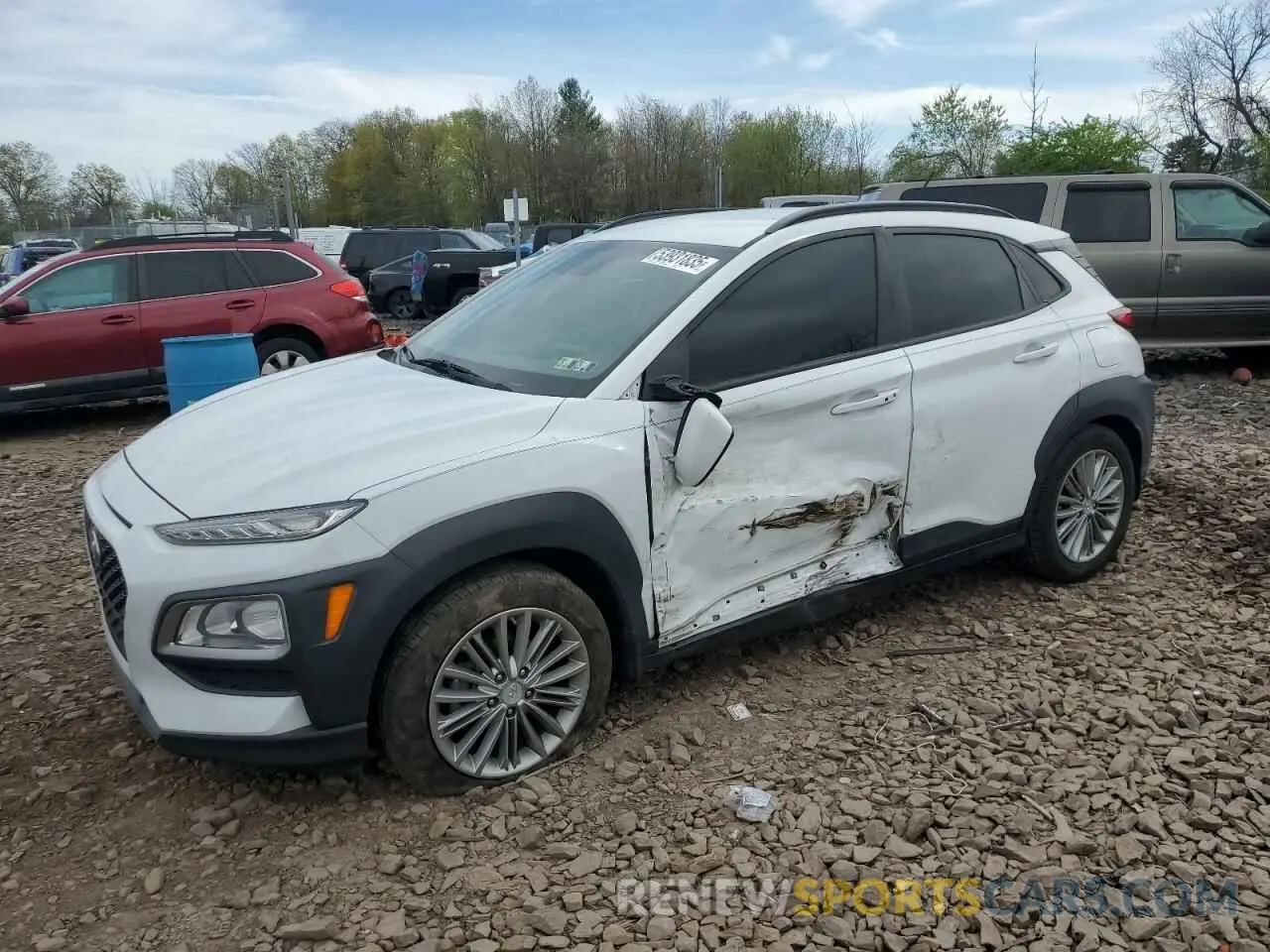 1 Photograph of a damaged car KM8K22AA6LU403902 HYUNDAI KONA 2020