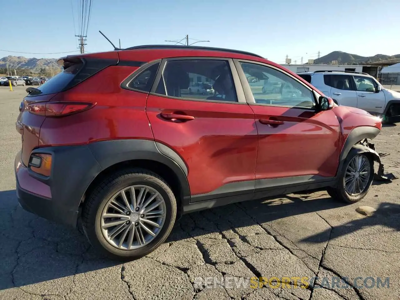 3 Photograph of a damaged car KM8K22AA6LU490524 HYUNDAI KONA 2020