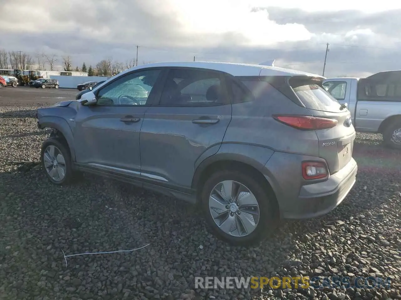 2 Photograph of a damaged car KM8K23AG4LU077401 HYUNDAI KONA 2020