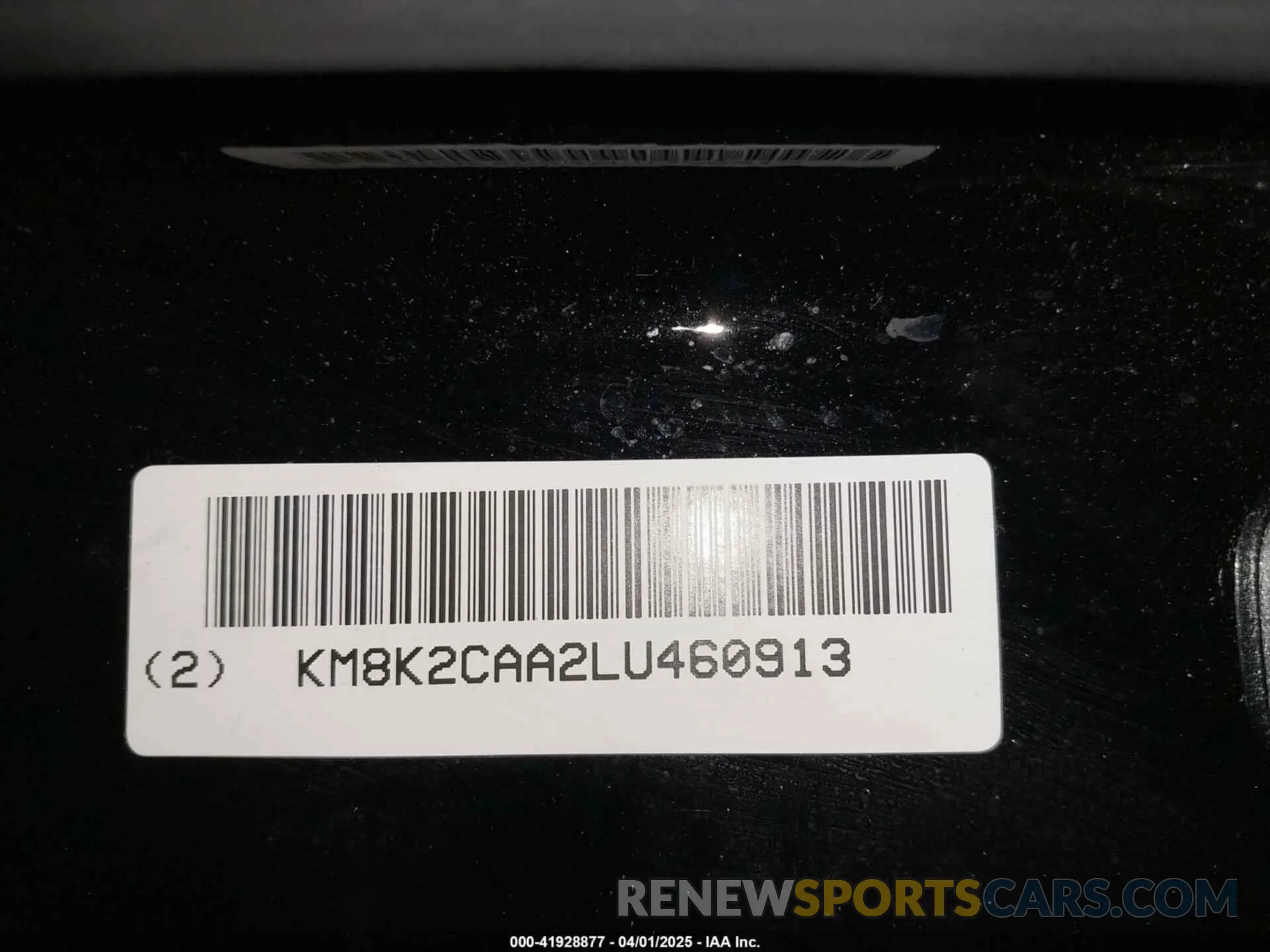 9 Фотография поврежденного автомобиля KM8K2CAA2LU460913 HYUNDAI KONA 2020