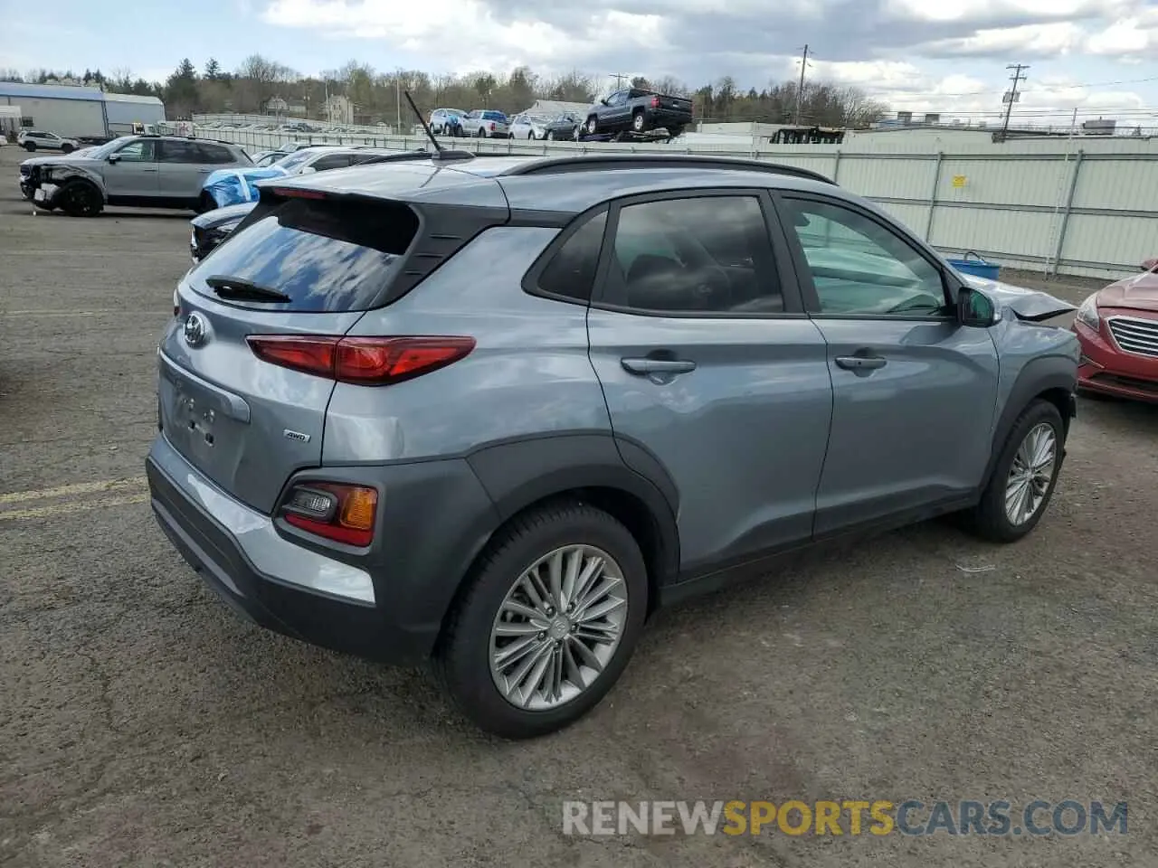 3 Фотография поврежденного автомобиля KM8K2CAA2LU532631 HYUNDAI KONA 2020