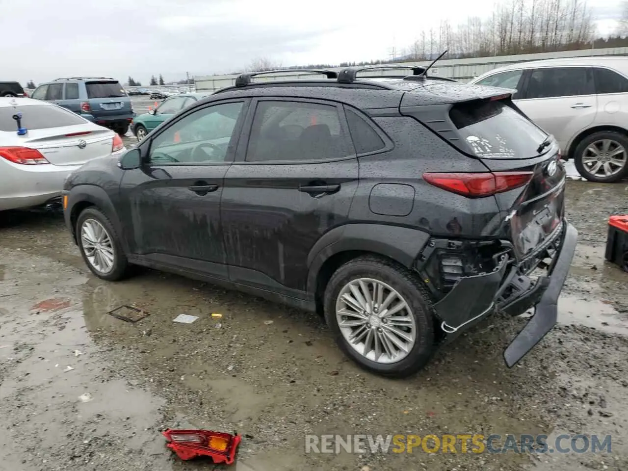 2 Photograph of a damaged car KM8K2CAA5LU397600 HYUNDAI KONA 2020