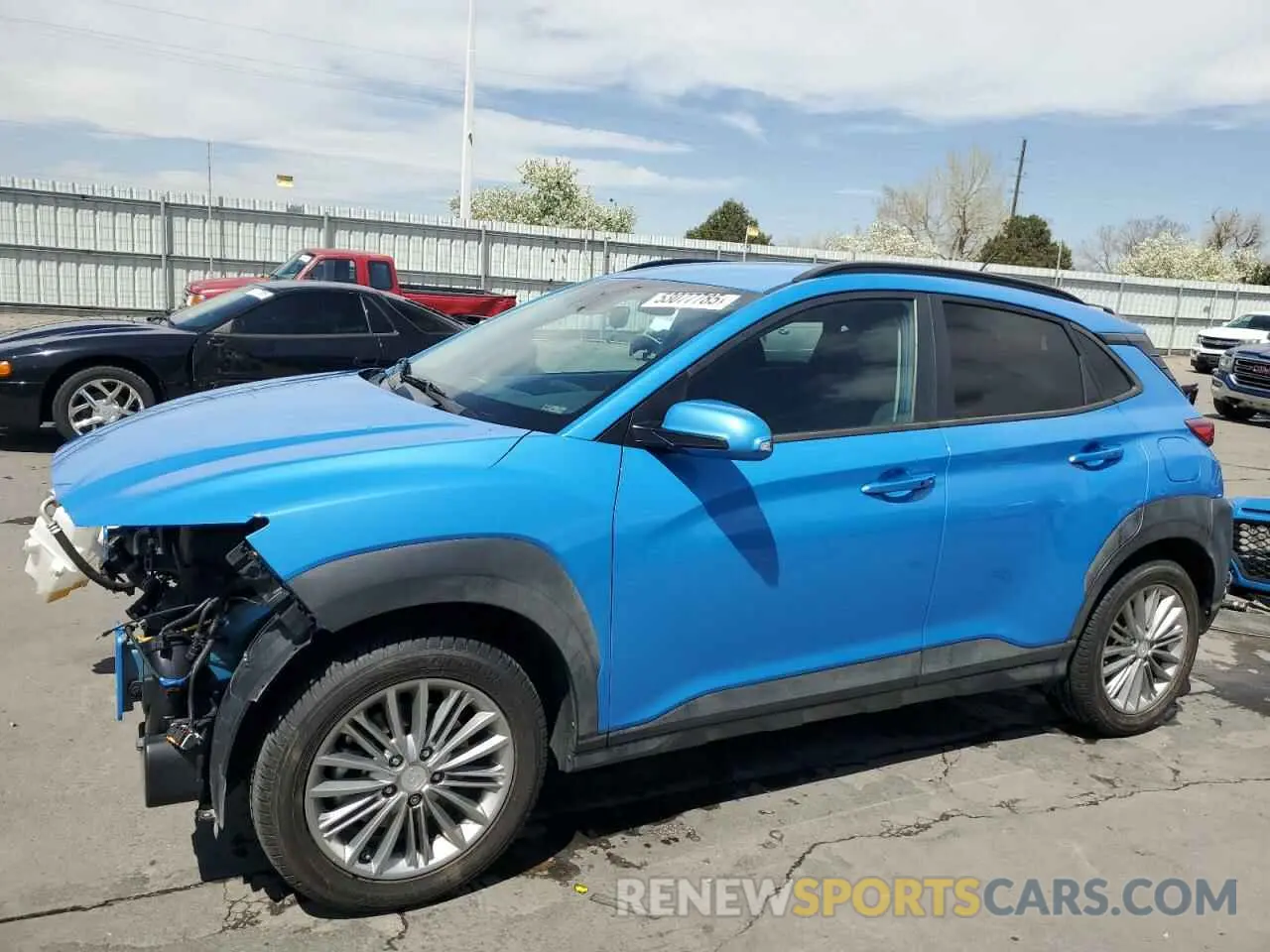 1 Photograph of a damaged car KM8K2CAA7LU514853 HYUNDAI KONA 2020