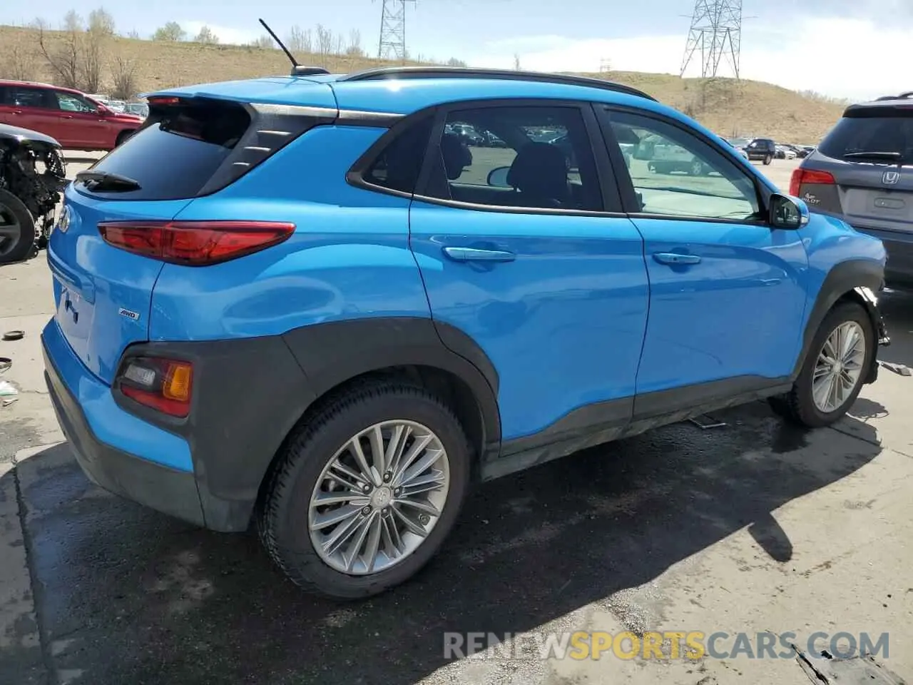 3 Photograph of a damaged car KM8K2CAA7LU514853 HYUNDAI KONA 2020