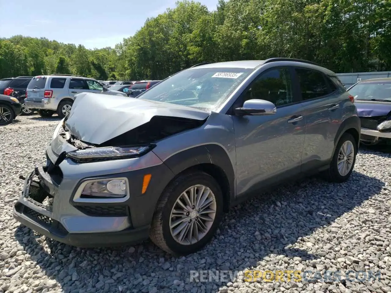 1 Photograph of a damaged car KM8K2CAA8LU475853 HYUNDAI KONA 2020
