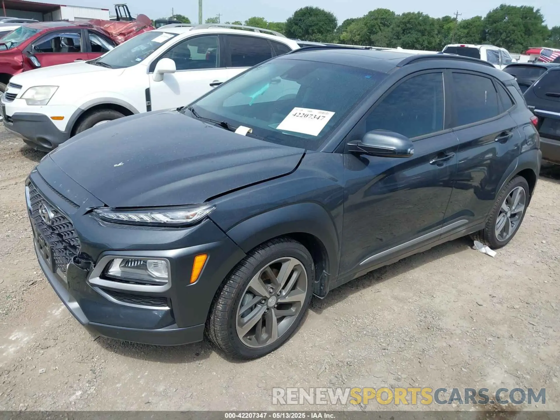 2 Photograph of a damaged car KM8K33A50LU469447 HYUNDAI KONA 2020
