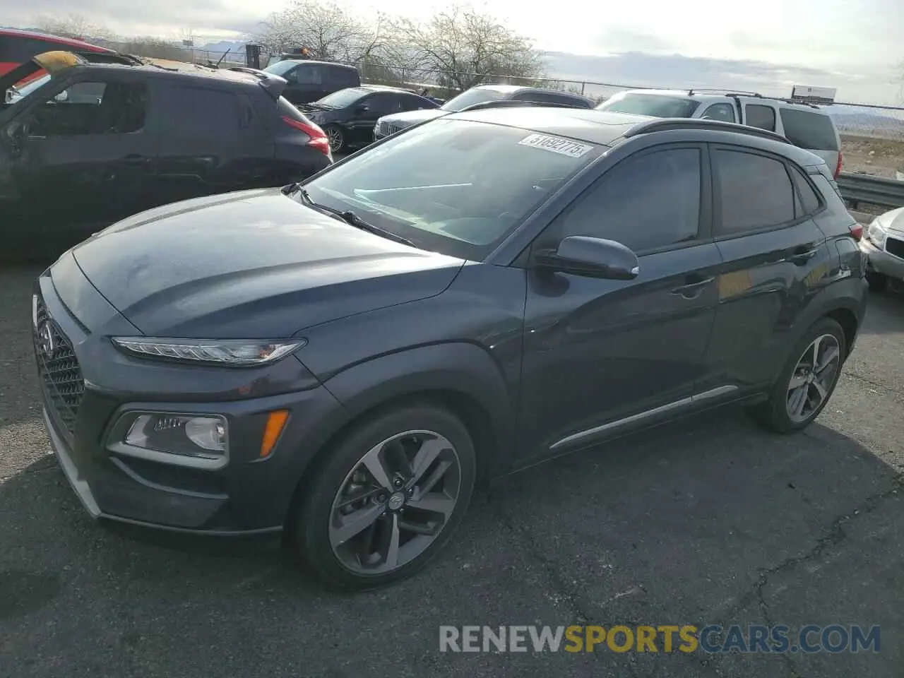 1 Photograph of a damaged car KM8K33A51LU434383 HYUNDAI KONA 2020