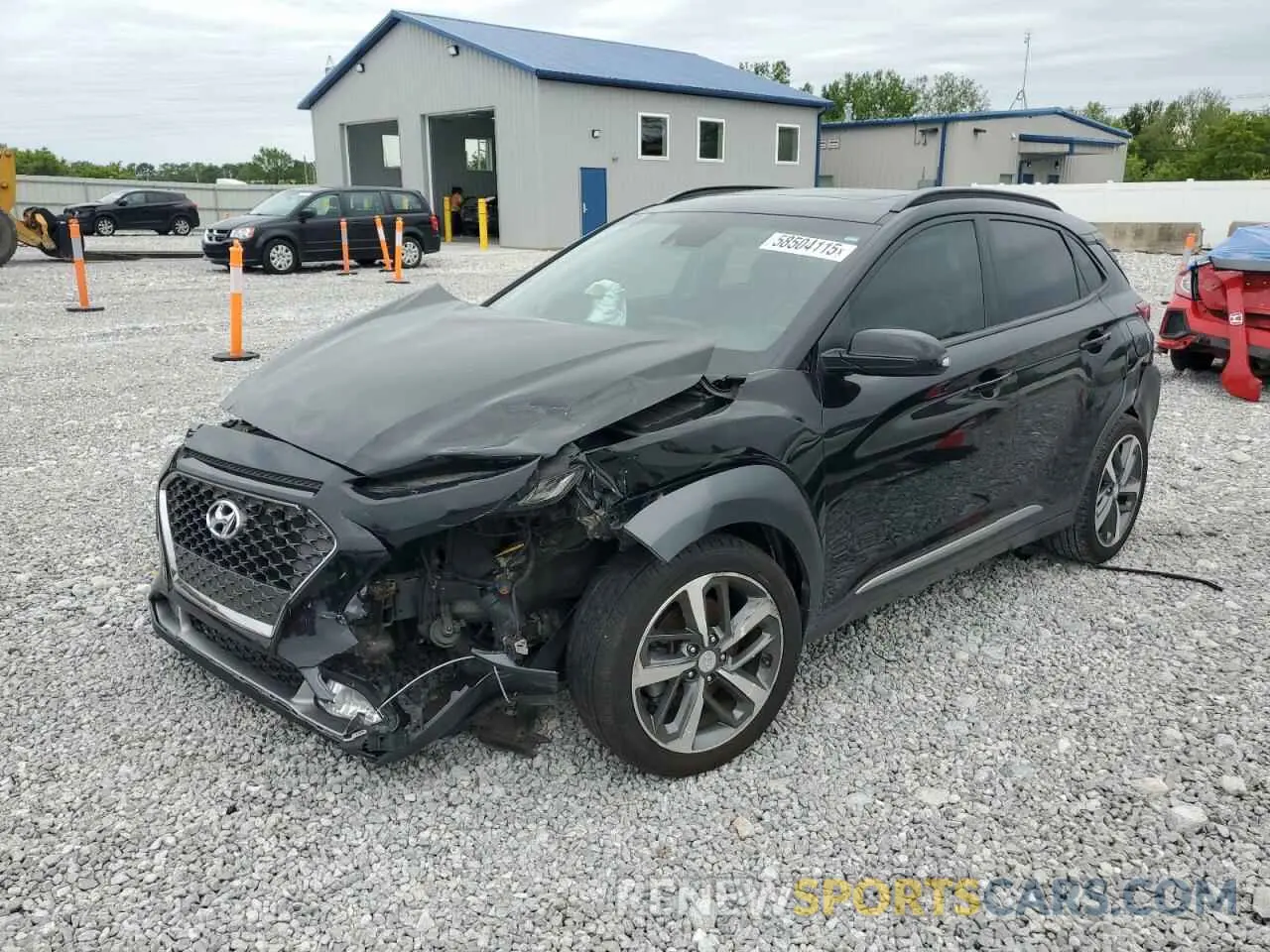 1 Photograph of a damaged car KM8K33A52LU396680 HYUNDAI KONA 2020