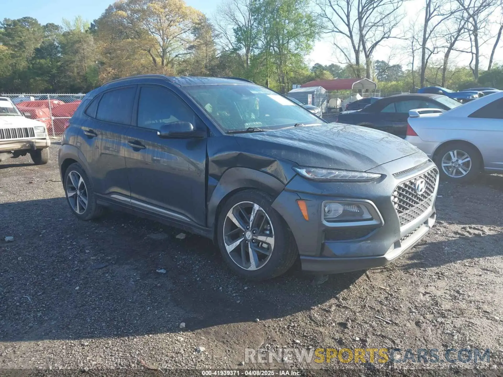 1 Photograph of a damaged car KM8K33A53LU564746 HYUNDAI KONA 2020