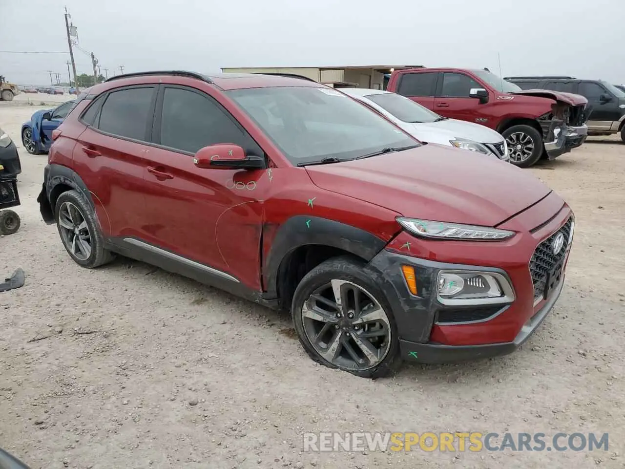 4 Photograph of a damaged car KM8K33A54LU542934 HYUNDAI KONA 2020