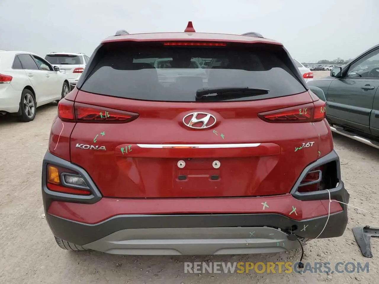 6 Photograph of a damaged car KM8K33A54LU542934 HYUNDAI KONA 2020