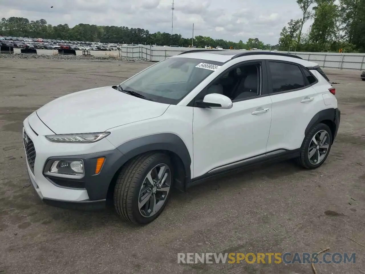 1 Photograph of a damaged car KM8K33A56LU447551 HYUNDAI KONA 2020
