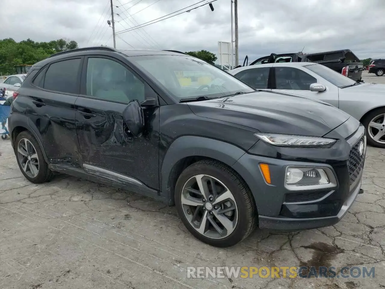 4 Photograph of a damaged car KM8K33A58LU447857 HYUNDAI KONA 2020