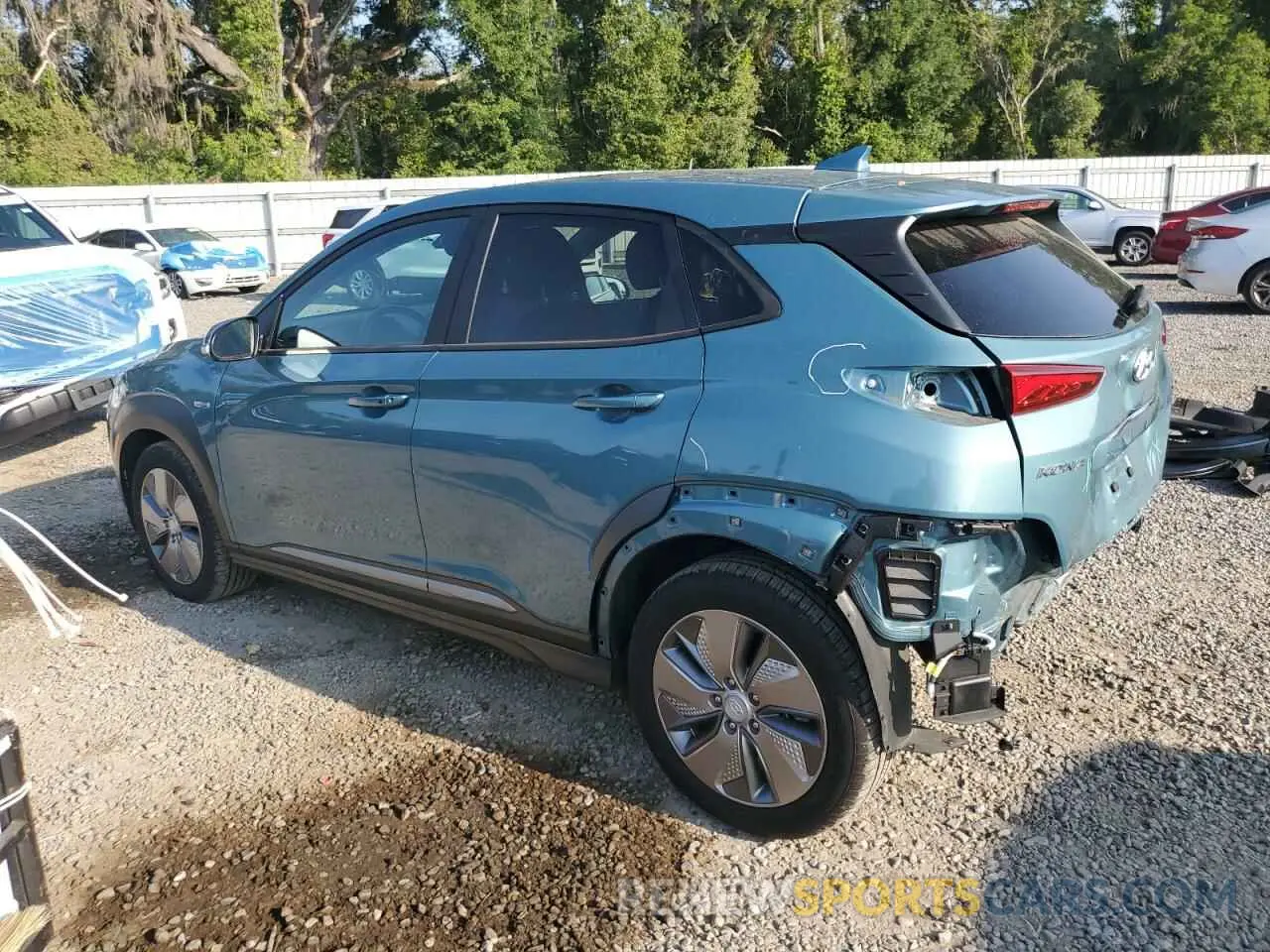 2 Фотография поврежденного автомобиля KM8K33AG0LU069678 HYUNDAI KONA 2020