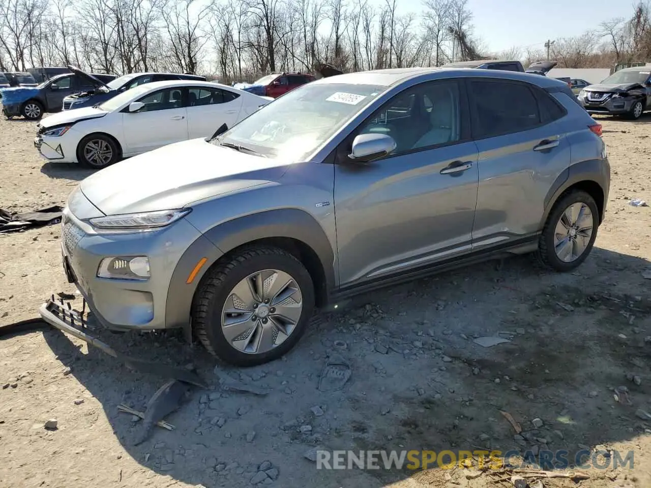 1 Photograph of a damaged car KM8K33AG3LU069626 HYUNDAI KONA 2020