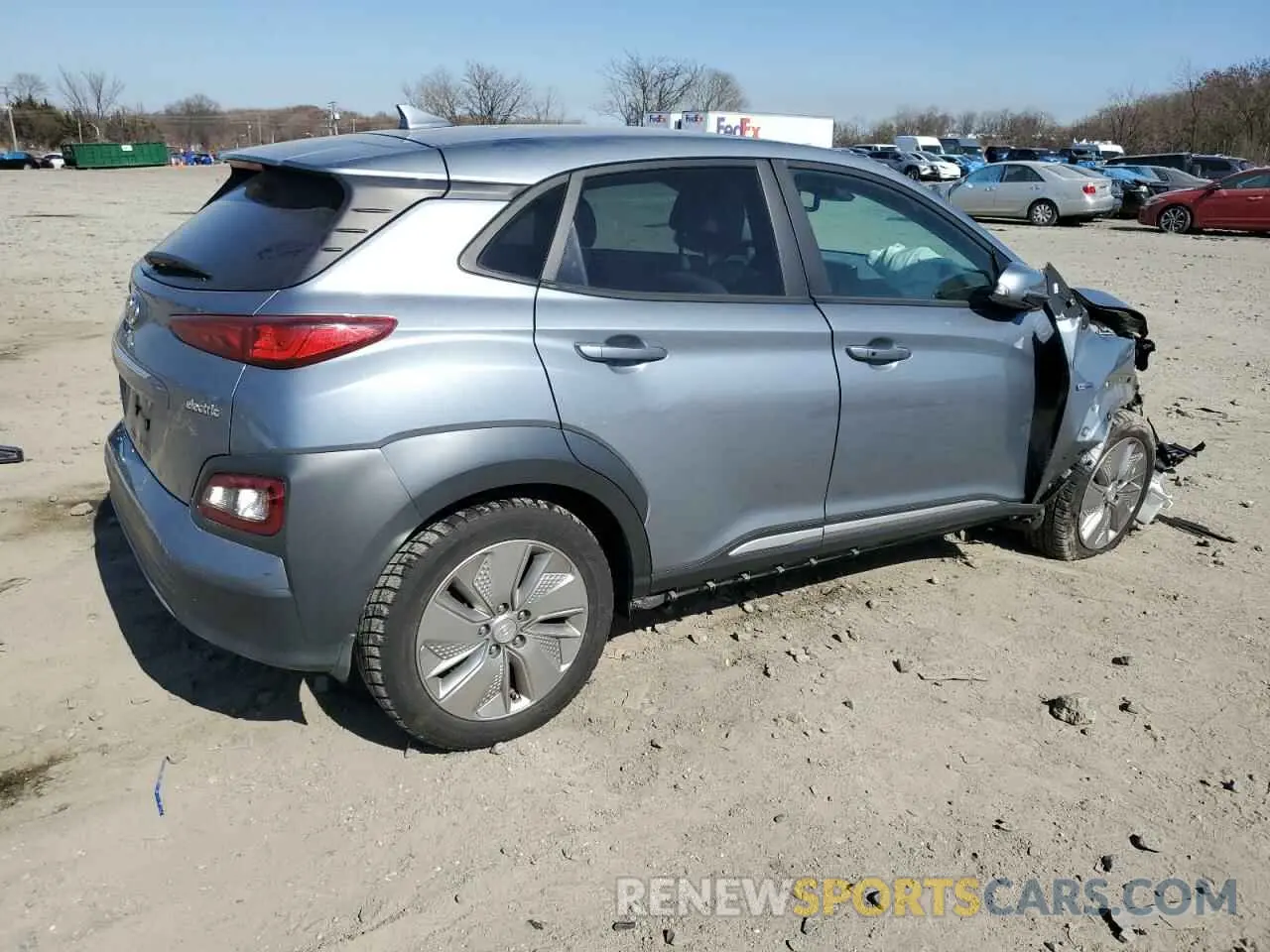 3 Photograph of a damaged car KM8K33AG3LU069626 HYUNDAI KONA 2020