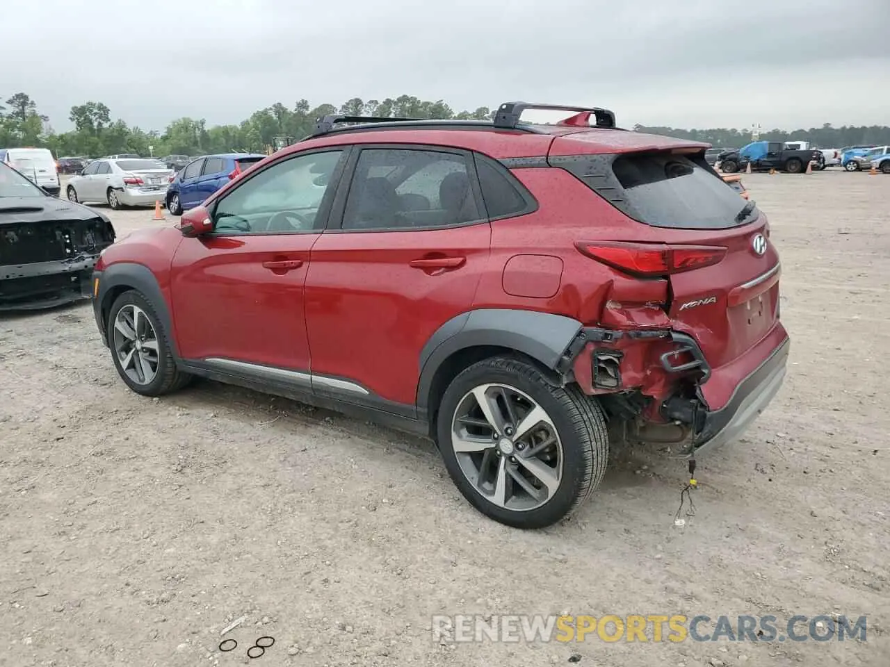 2 Фотография поврежденного автомобиля KM8K3CA50LU407160 HYUNDAI KONA 2020