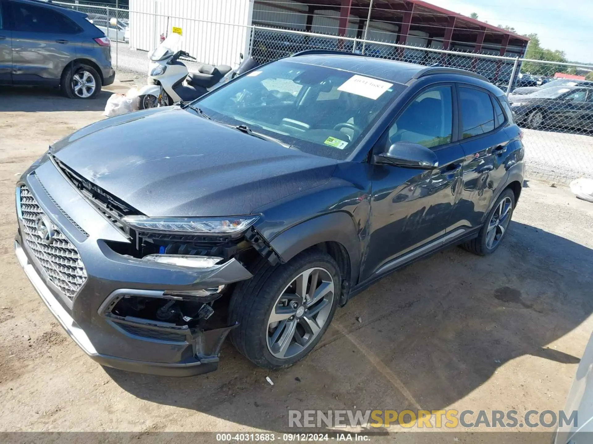 2 Photograph of a damaged car KM8K3CA52LU486346 HYUNDAI KONA 2020